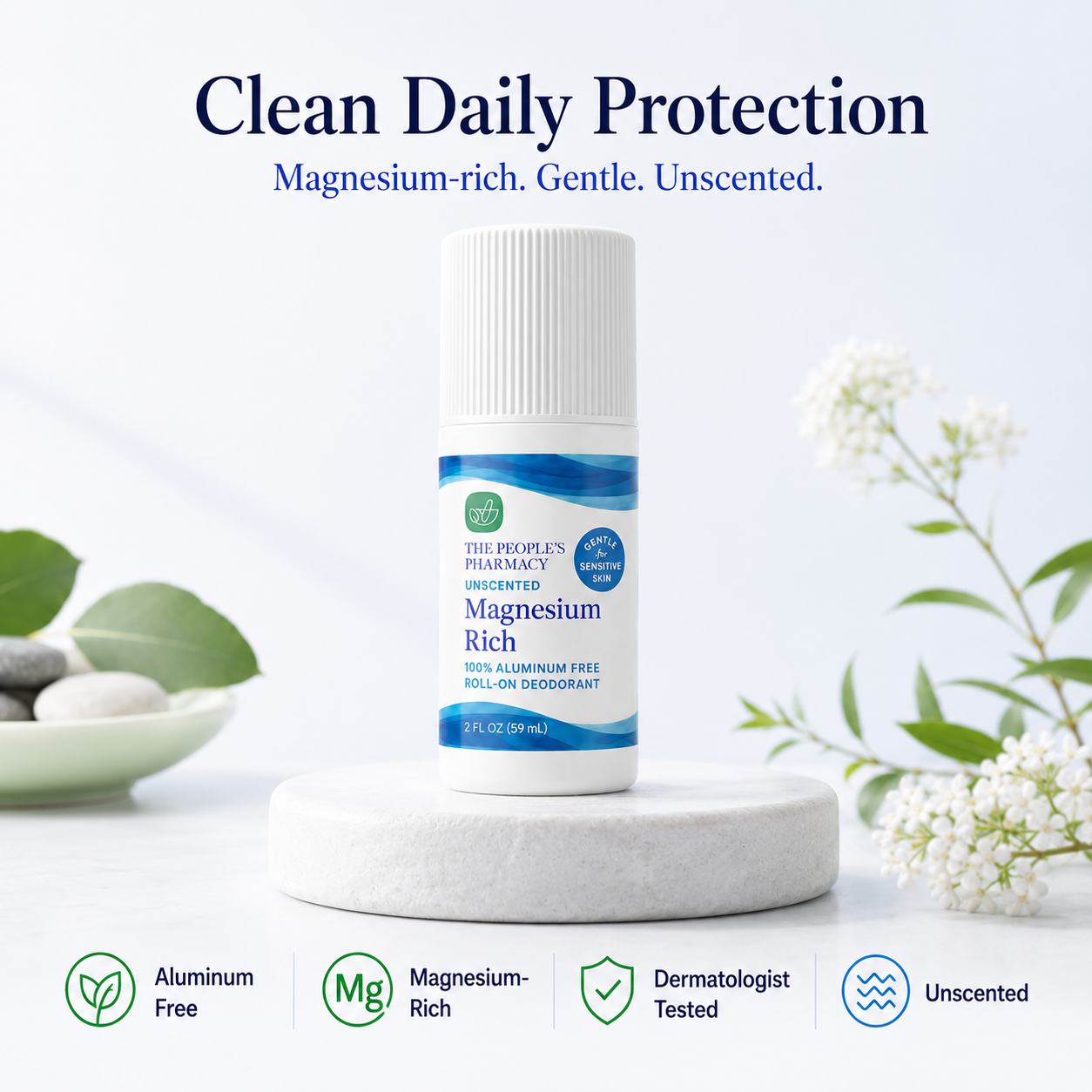 Magnesium-Rich Aluminum-Free Roll-on Deodorant