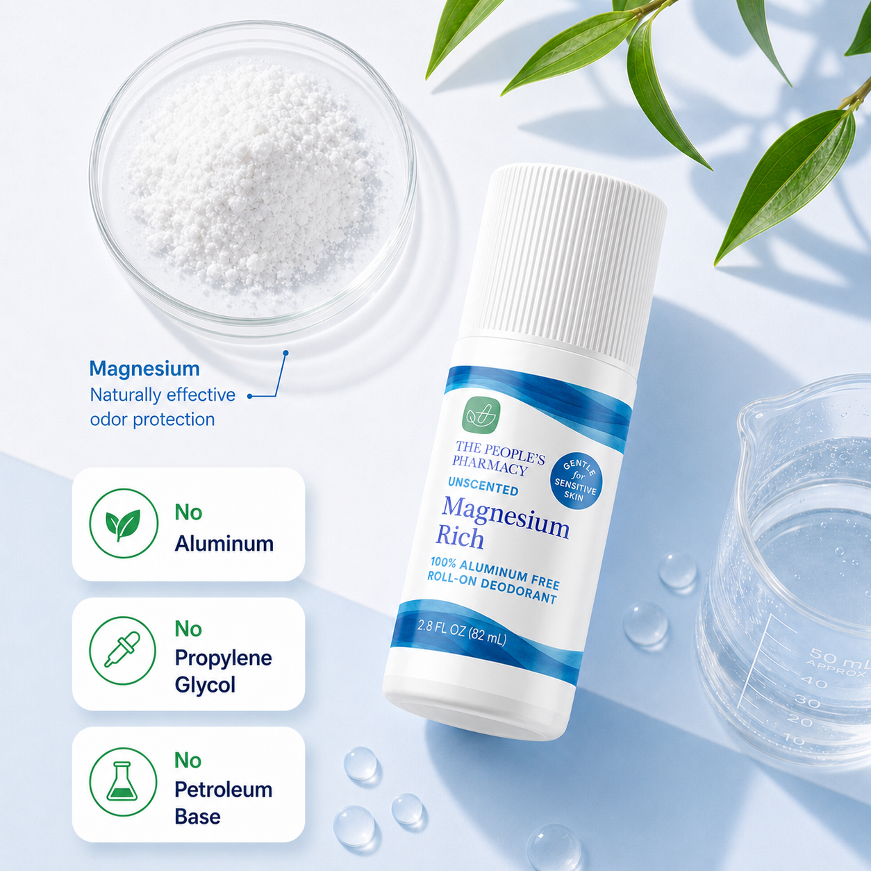 Economy Size Aluminum-Free Magnesium-Rich Roll-on Deodorant