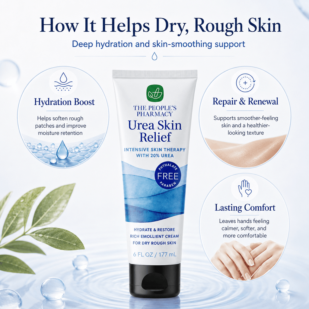 6-Pack Urea Skin Relief, 6 oz. size